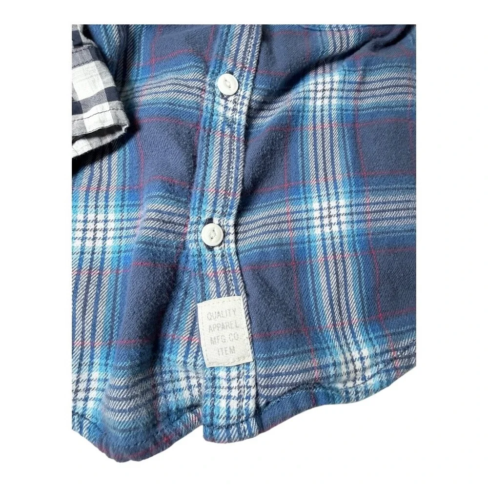 Carter's Janie and Jack Shirts Kids 2T Plaid Flannel Gingham Mint Bundle‎ 4pc